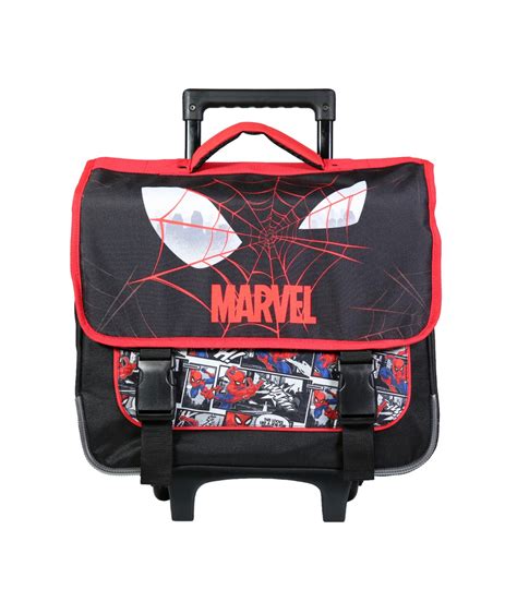 Cartable à roulettes Spiderman Toile .